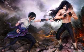 Naruto And Sasuke Fighting Wallpaper Page 73