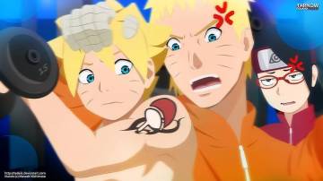 Boruto Uzumaki And Naruto Uzumaki Wallpaper Page 22