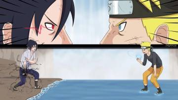 Final Valley Naruto And Sasuke Art Wallpaper Page 25