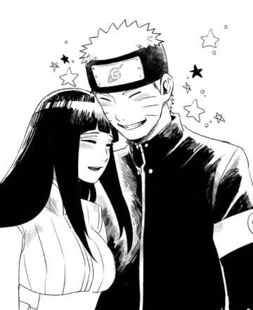Naruto And Hinata Black And White Wallpaper Page 7