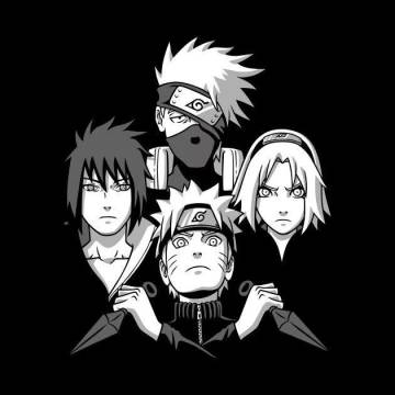 Naruto And Hinata Black And White Wallpaper Page 39