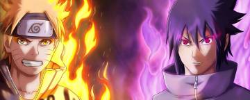 Naruto And Sasuke Dual Monitor Wallpaper Page 1