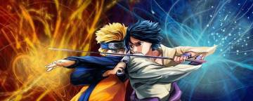 Naruto And Sasuke Dual Monitor Wallpaper Page 7