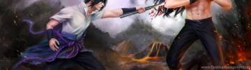Naruto And Sasuke Dual Monitor Wallpaper Page 85