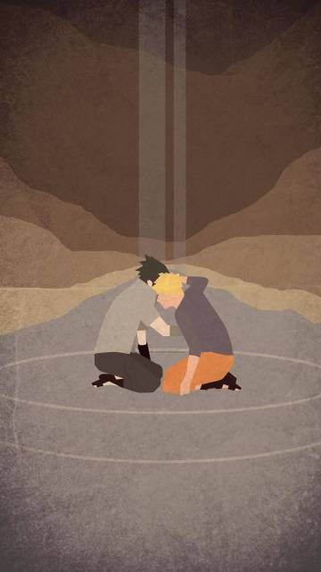 Naruto And Sasuke Minimalist Wallpaper Page 61