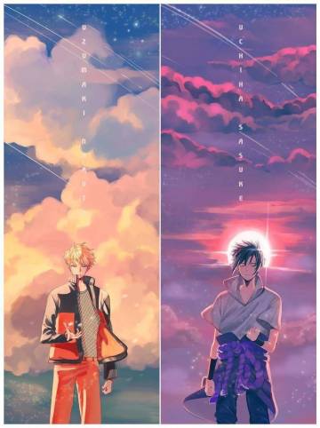 Naruto And Sasuke Sun And Moon Wallpaper Page 2