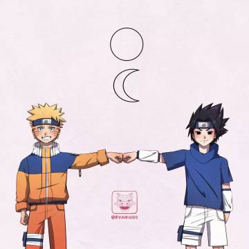 Naruto And Sasuke Sun And Moon Wallpaper Page 43