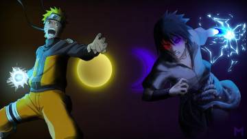 Naruto And Sasuke Sun And Moon Wallpaper Page 12