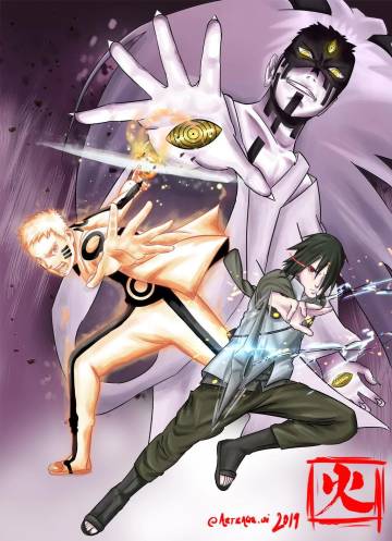 Naruto And Sasuke Vs Momoshiki Wallpaper Page 28