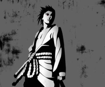 Naruto And Sasuke Wallpaper Black And White Page 5