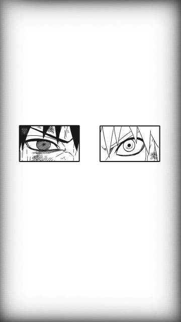 Naruto And Sasuke Wallpaper Black And White Page 23