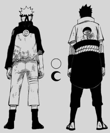 Naruto And Sasuke Wallpaper Black And White Page 36