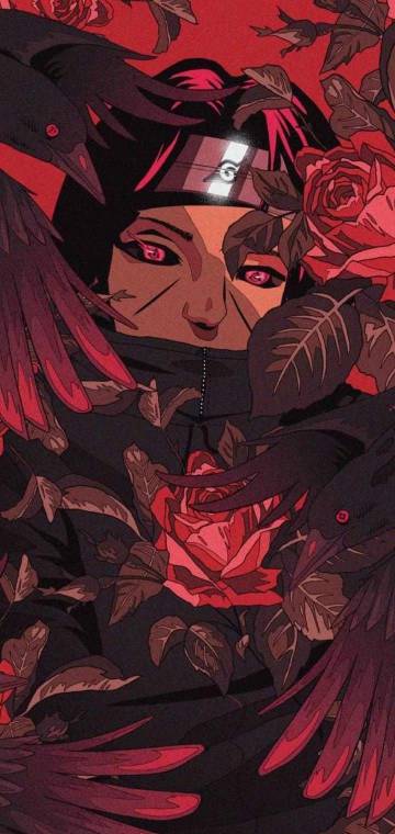 Naruto Itachi Red Eye Mobile Wallpaper Page 31