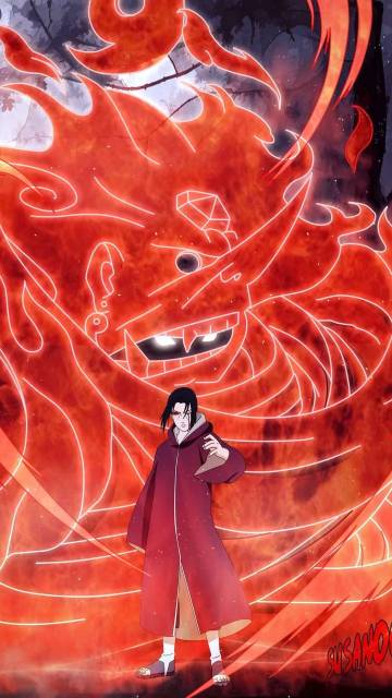 Naruto Itachi Red Eye Mobile Wallpaper Page 67