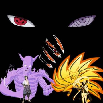 Naruto Kyuubi Mode Vs Sasuke Susanoo Wallpaper Page 9