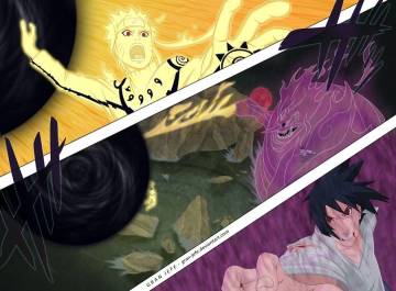 Naruto Kyuubi Mode Vs Sasuke Susanoo Wallpaper Page 22