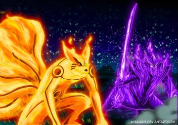 Naruto Kyuubi Mode Vs Sasuke Susanoo Wallpaper Page 43