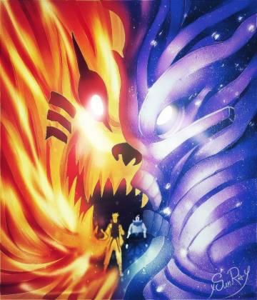 Naruto Kyuubi Mode Vs Sasuke Susanoo Wallpaper Page 58