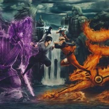 Naruto Kyuubi Mode Vs Sasuke Susanoo Wallpaper Page 59