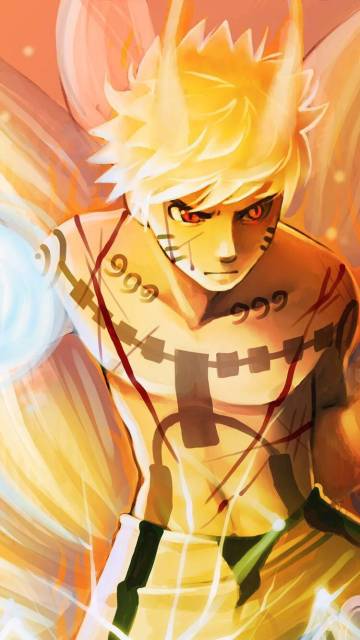 Naruto Nine Tailed Chakra Mode Wallpaper Page 39