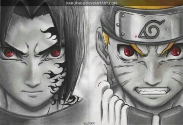 Naruto Nine Tailed Fox Vs Sasuke Curse Mark Wallpaper Page 3