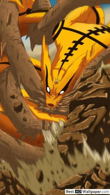 Naruto Nine Tails Chakra Mode Iphone Wallpaper Page 36