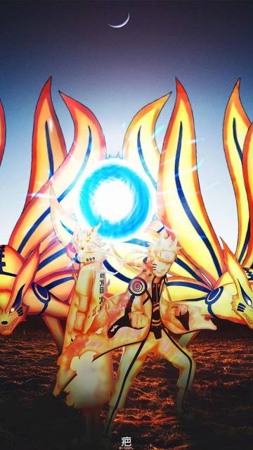 Naruto Nine Tails Chakra Mode Iphone Wallpaper Page 46