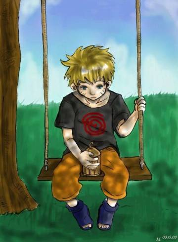 Naruto On A Swing Alone Wallpaper Page 10