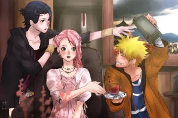 Naruto Sakura And Saskue Wallpapaer Page 99