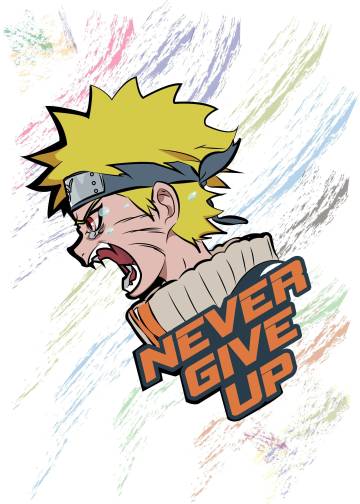 Naruto Sasuke Never Give Up Wallpaper Page 1