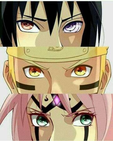Naruto Sasuke Sakura Kakashi Eyes Wallpaper Page 1