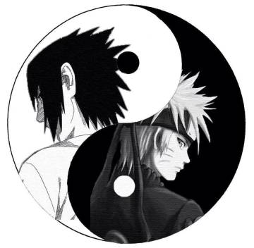 Naruto Sasuke Ying Yang Wallpaper Page 1