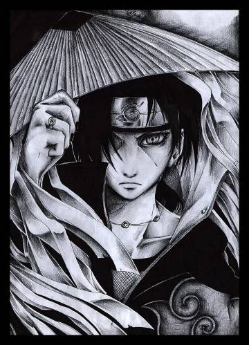 Naruto Shippuden Black And White Wallpaper Page 81