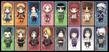 Naruto Shippuden Chibi Characters Wallpaper Page 41