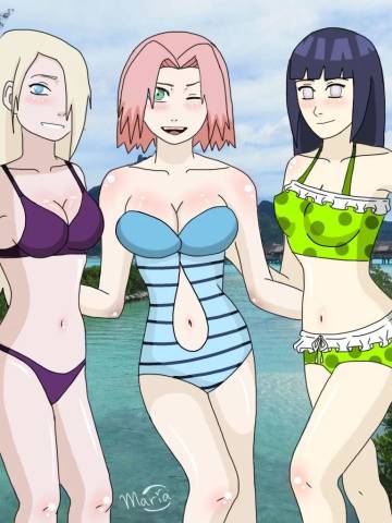Naruto Shippuden Sakura And Hinata Swimsuit Wallpaper Page 4