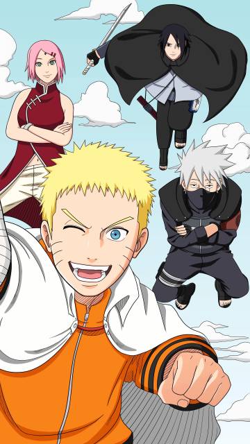 Naruto Team 7 Vertical Wallpaper Page 1