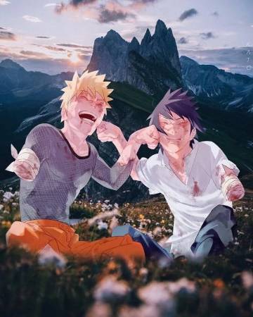 Naruto Vs Saske Wallpaper Sword Reflectio Page 17