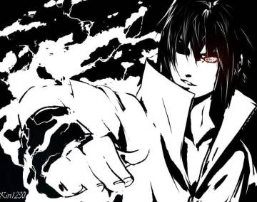 Saskue Naruto Wallpaper Black And White Page 24