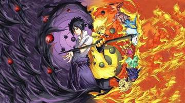 Sasuke Uchiha And Naruto Uzumaki Hokage Wallpaper Page 27
