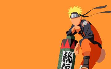 Simple Orange Naruto Wallpaper Page 1