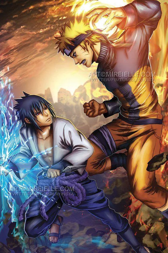 Free Download Epic Naruto Vs Sasuke Wallpaper Page 101148 (570 x 855)