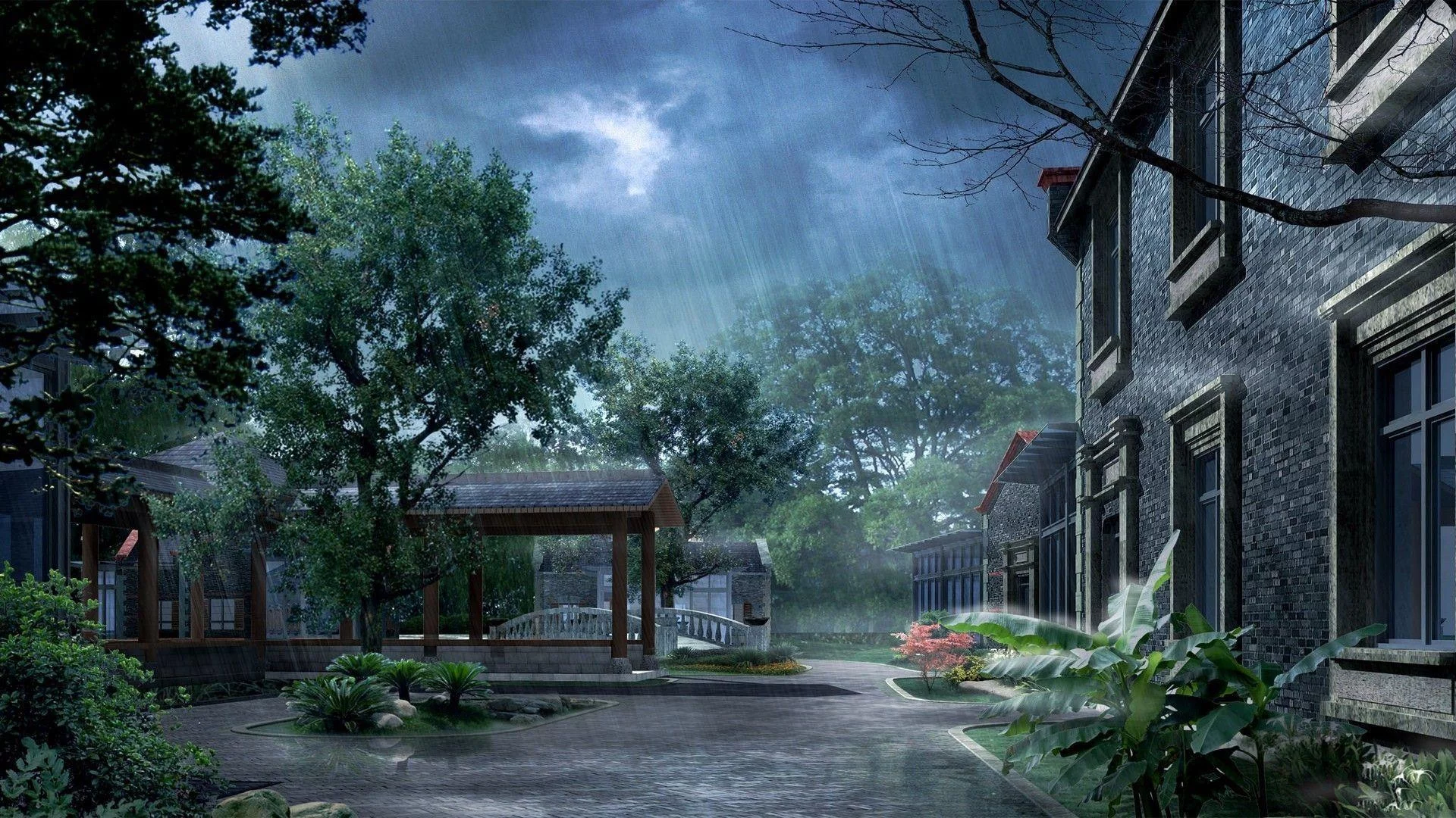 Free Download Beautiful Rain Naruto Wallpaper Page 101839 (1920 x 1080)
