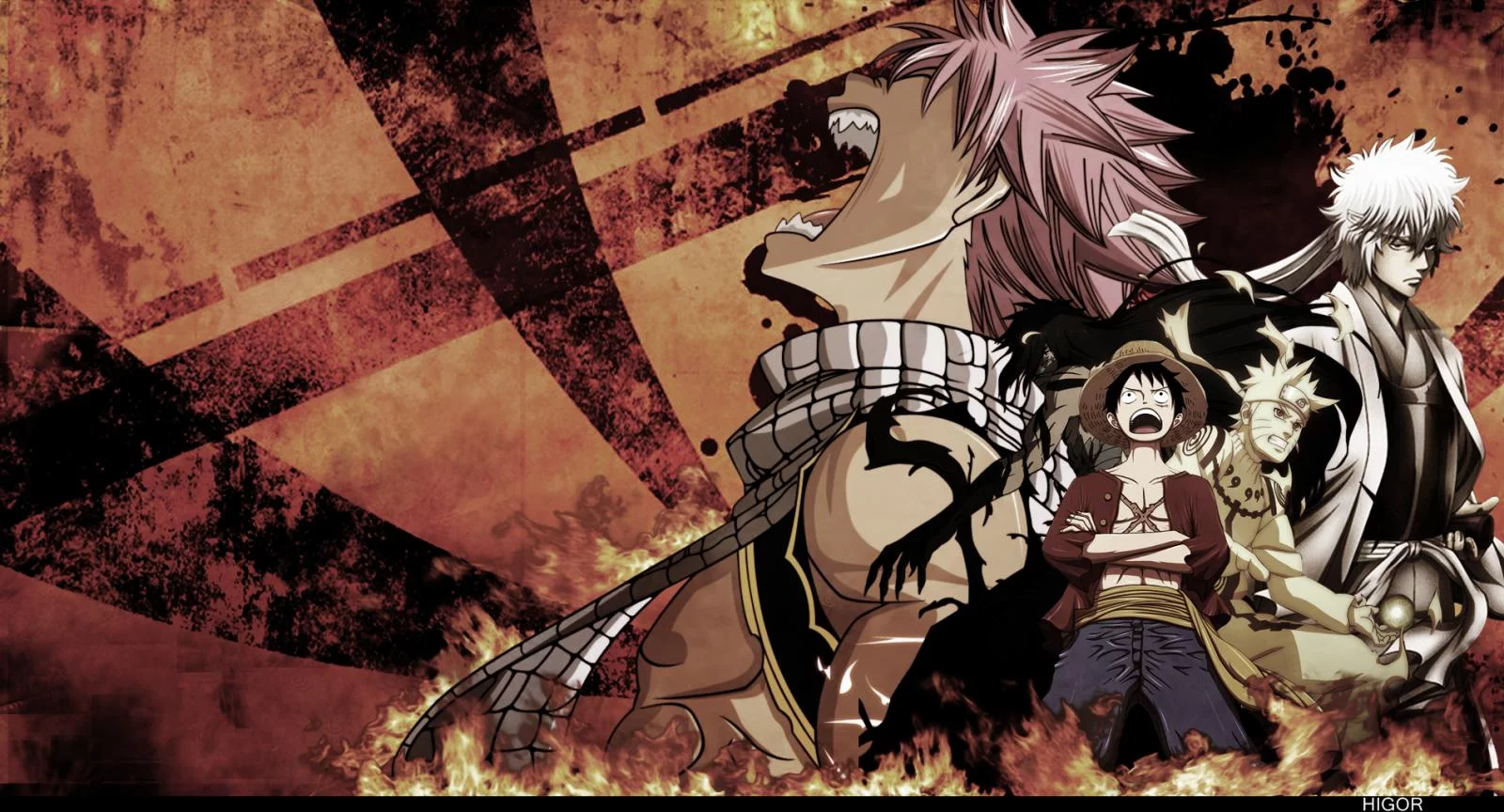 Free Download Luffy And Naruto Wallpaper Image Page 107600 (1600 x 864)