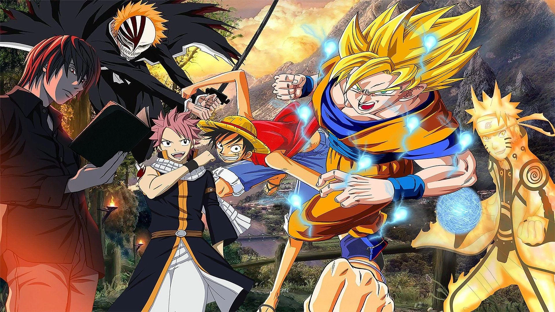 Free Download Naruto And Fairy Tail Wallpaper Page 108773 (1920 x 1080)