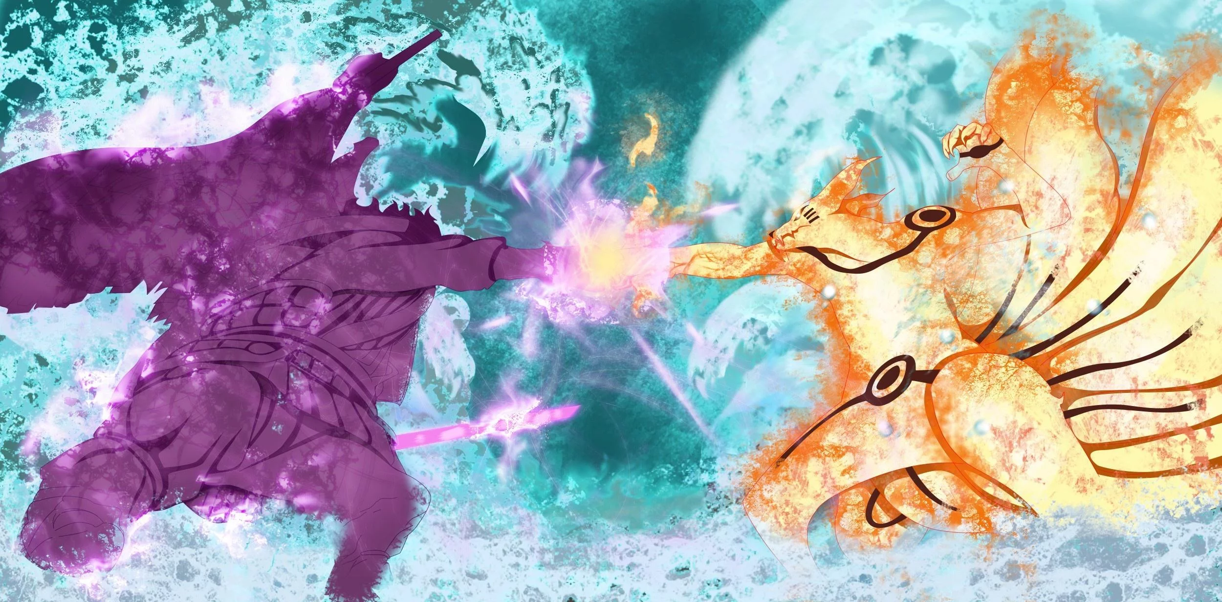 Free Download Naruto Vs Sasuke Desktop Wallpaper Page 1137486 (2500 x 1232)