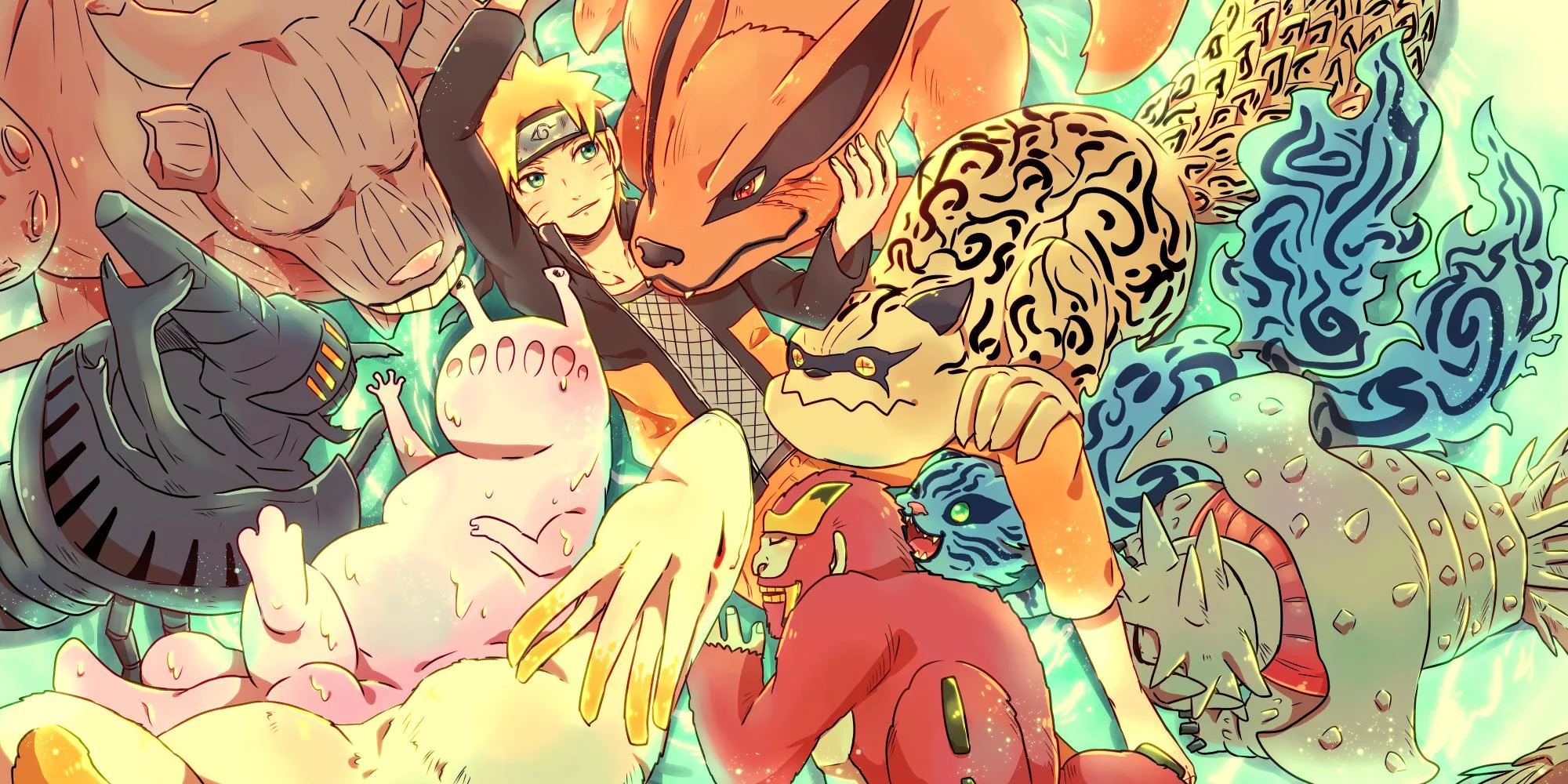 Free Download Naruto Tail Beasts Desktop Wallpaper Hd Page 1142972 (2000 x 1000)