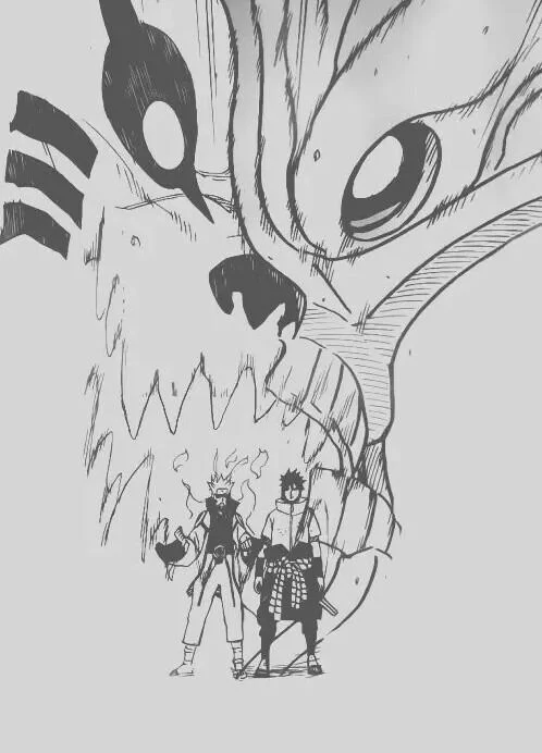 Free Download Naruto Tailed Beasts Wallpaper Black And White Page 1158841 (498 x 692)