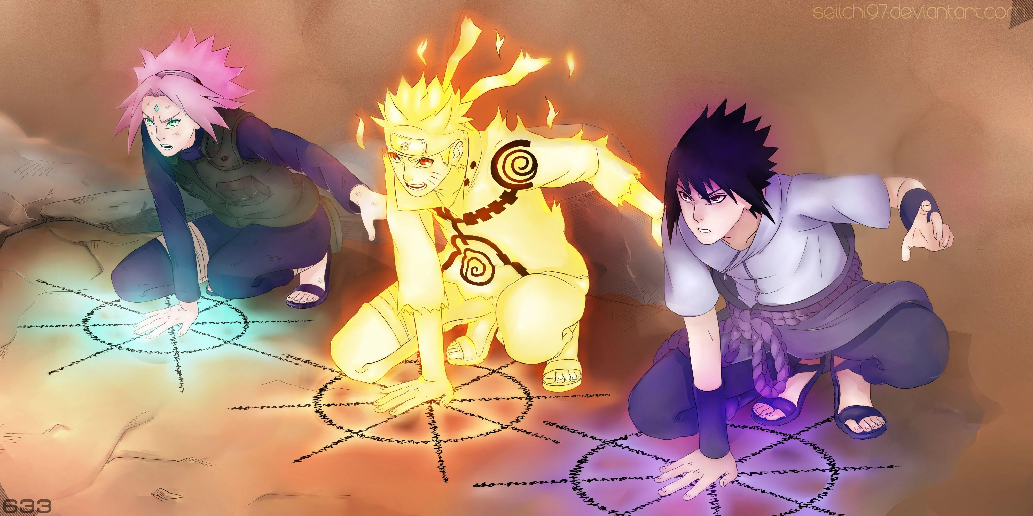 Free Download Naruto Team 7 Reunites Wallpaper Page 1159110 (4000 x 2000)