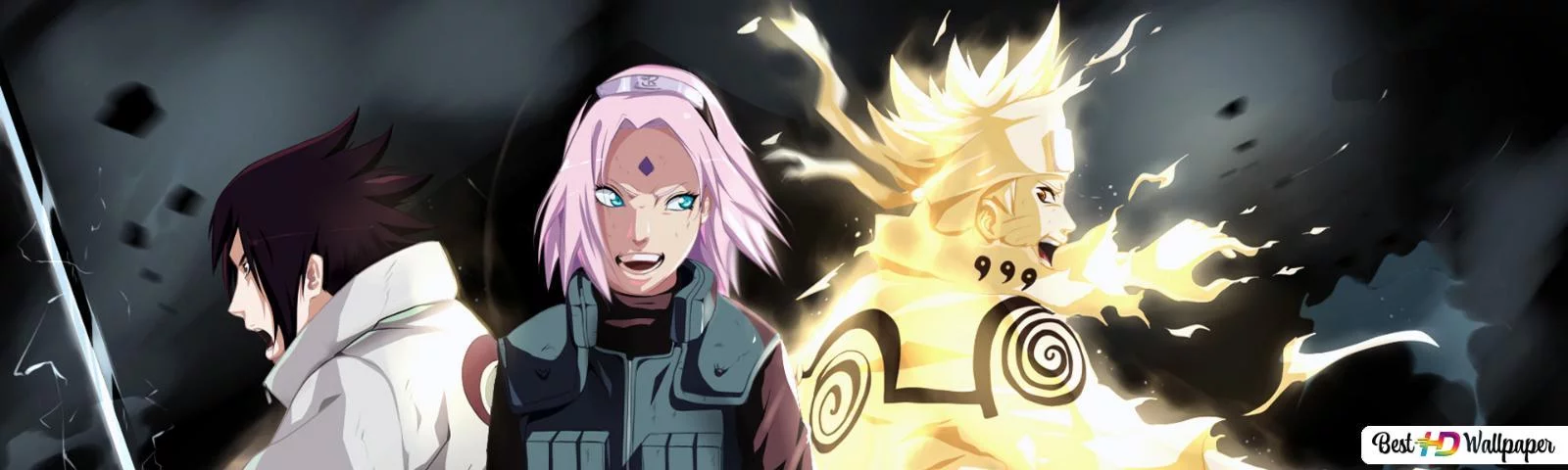 Free Download Naruto Team 7 Wallpaper Download Page 1160921 (1600 x 480)