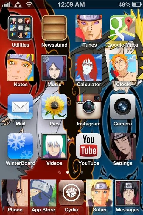 Free Download Naruto Theme Iphone Wallpaper Page 1181362 (480 x 720)